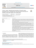 It takes a ‘spark’. Exploring parent perception of long-term sports participation after a practitioner-led, peer-group sports intervention for ambulant, school-aged children with cerebral palsy