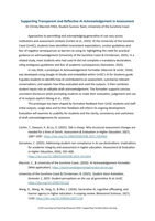 Supporting Transparent and Reflective AI Acknowledgement in Assessment
