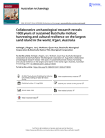 Collaborative archaeological research reveals 1000 years of sustained Butchulla mollusc harvesting and cultural resilience on the largest sand island in the world, K'gari, Australia