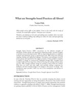 What are Strengths Based Practices all about?