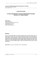 A Team Assessment Task for Sustainable Tourism: Review of a Media Report