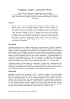 Vlogging campus community stories