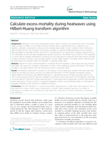 Calculate excess mortality during heatwaves using Hilbert-Huang transform algorithm