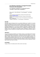 Are Infiltration Capacities of Clogged Permeable Pavements Still Acceptable?