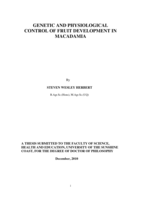 Genetic and physiological control of fruit development in macadamia