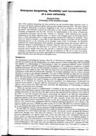 Enterprise bargaining, 'flexibility' and 'accountability' at a new university