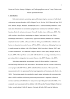 Parent and teacher ratings of adaptive and challenging behaviours in young children with autism spectrum disorders