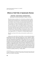 Effects of self-talk: A systematic review
