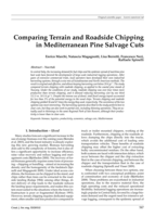 Comparing Terrain and Roadside Chipping in Mediterranean Pine Salvage Cuts