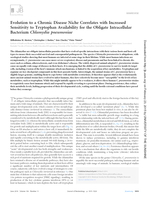 Evolution to a chronic disease niche correlates with increased sensitivity to tryptophan availability for the obligate intracellular bacterium Chlamydia pneumoniae