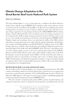 Climate change adaptation in the Great Barrier Reef iconic national park system