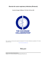Exercise for acute respiratory infections (Protocol)