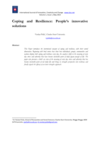 Coping and resilience: People's innovative solutions