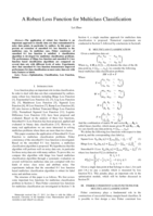 A Robust Loss Function for Multiclass Classification