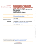 Multilocus sequence analysis provides insights into molecular epidemiology of Chlamydia pecorum infections in Australian sheep, cattle, and koalas