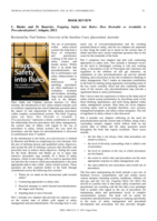 Book Review: C. Bieder and M. Bourrier, Trapping Safety into Rules: How Desirable or Avoidable is Proceduralization?, Ashgate, 2013