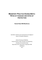 Midwifery practice during birth: rites of passage and rites of protection