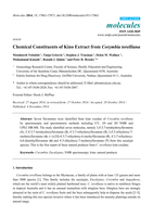 Chemical constituents of kino extract from Corymbia torelliana