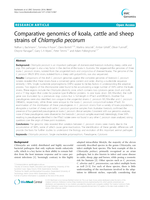 Comparative genomics of koala, cattle and sheep strains of Chlamydia pecorum