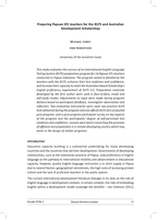 Preparing Papuan EFL teachers for the IELTS and Australian Development Scholarships