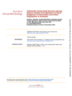 Chlamydia trachomatis serovars among strains isolated from members of rural Indigenous communities and urban populations in Australia
