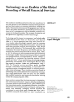 Technology as an Enabler of Global Branding of Retail Financial Services