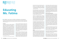 Educating Ms. Fatima