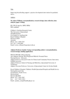 Improving knowledge of breastfeeding management: A practice development intervention for paediatric nurses