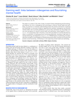 Gaming well: links between videogames and flourishing mental health