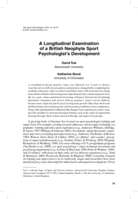 A longitudinal examination of a British neophyte sport psychologist's development