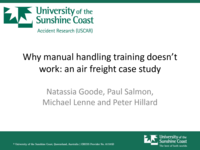 Why manual handling training doesn’t work: an air freight case study
