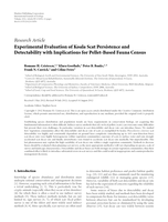 Experimental evaluation of koala scat persistence and detectability with implications for pellet-based fauna census