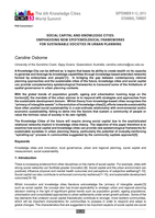 Social Capital and Knowledge Cities: Emphasising New Epistemological Frameworks for Sustainable Societies in Urban Planning