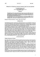 Mobile Data Technology for Small Business: Needs, Uses and Adoption