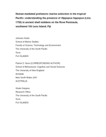 Human-Mediated Prehistoric Marine Extinction in the Tropical Pacific? Understanding the Presence of Hippopus hippopus (Linn. 1758) in Ancient Shell Middens on the Rove Peninsula, Southwest Viti Levu Island, Fiji