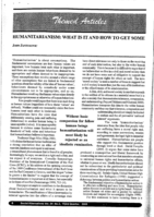 Humanitarianism: What Is It and How to Get Some