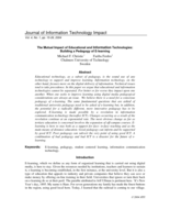 The Mutual Impact of Educational and Information Technologies: Building a Pedagogy of E-learning