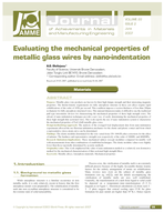Evaluating the mechanical properties of metallic glass wires by nano-indentation