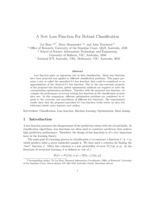 A New Loss Function For Robust Classification