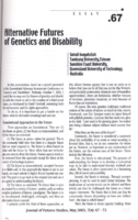 Alternative Futures of Genetics and Disability