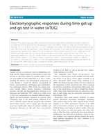 Electromyographic responses during time get up and go test in water (wTUG)