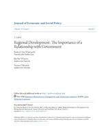Regional Development: The Importance of a Relationship with Government
