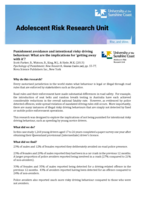Punishment avoidance and intentional risky driving behaviour: What are the implications for 'getting away with it'?