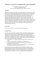 The Real Value of an Information Asset Register
