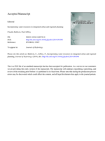 Incorporating water resources in integrated urban and regional planning