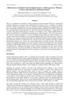 Effectiveness of simulator-based training for heavy vehicle operators: What do we know and what do we still need to know?