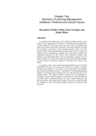 Bachelor of Learning Management initiatives : preferred and actual futures