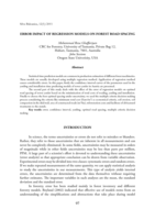 Error impact of regression models on forest road spacing