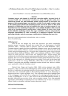 A preliminary exploration of local food marketing in Australia: A value cocreation lens