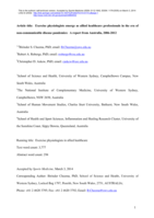 Exercise physiologists emerge as allied healthcare professionals in the era of non-communicable disease pandemics: A report from Australia, 2006-2012